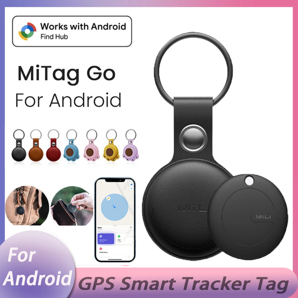 MiLi MiTag Go Bluetooth-kompatibler Tracker für Android-Geräte, funktioniert mit Google Find Hub, für Geldbörsen, Taschen, GPS-Finder Image