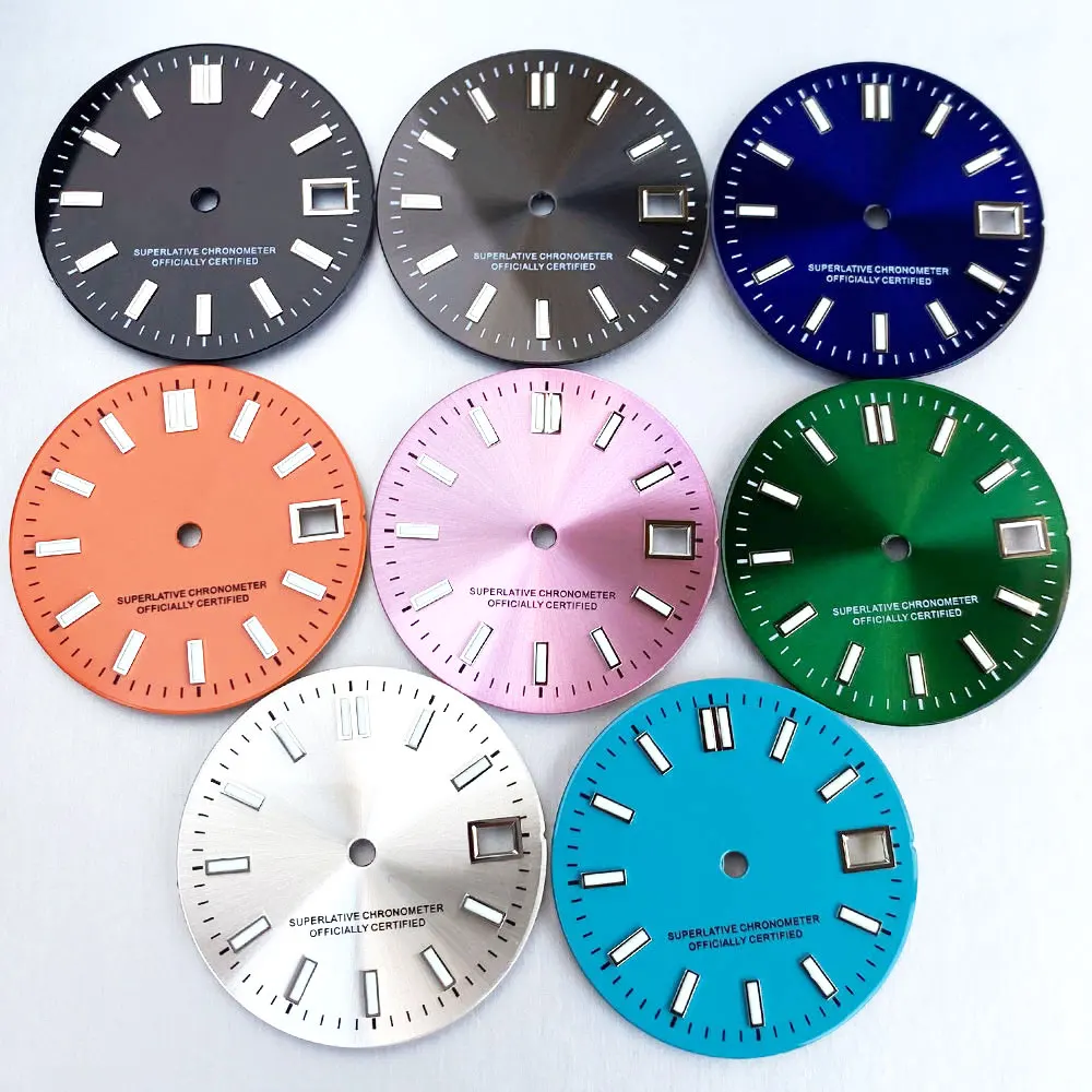 29mm Sunburst NH35 Zifferblatt MOD für NH36 NH38 NH70 NH71 NH72 4R35 4R36 für Datejust Style Automatik Herrenuhr Leuchtend Image
