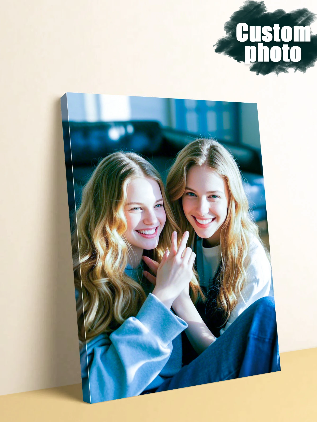 1 Stück individuelles Leinwandposter, Ihr Foto, dekorative Malerei, personalisierte Geschenke für Wanddekoration, individuelles Geschenk als Leinwand-Wandkunst Image