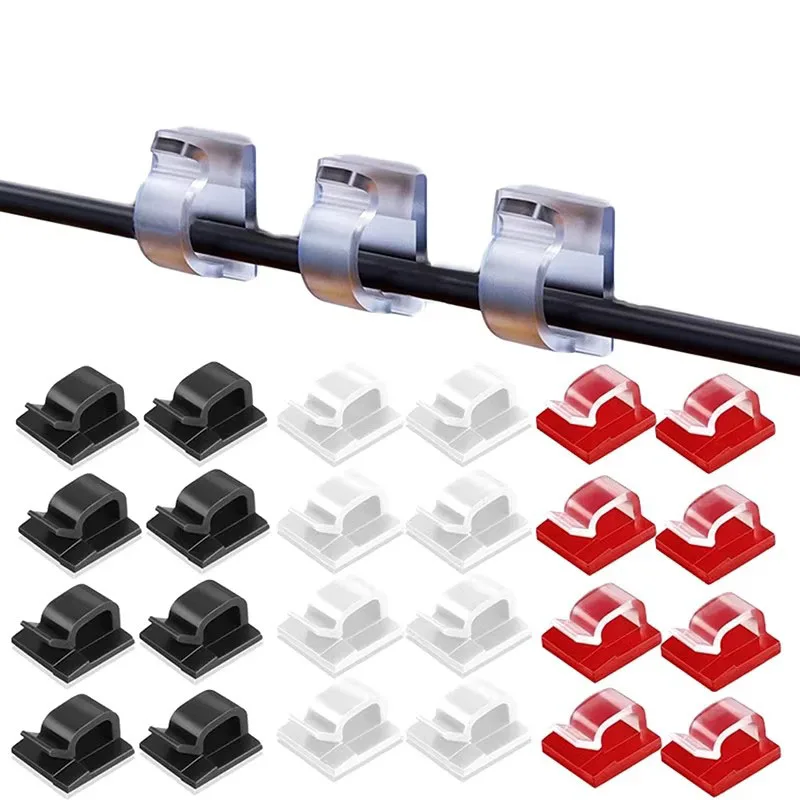10/20/30/50PCS Kabel Management Clip Führung Linie Draht Anordnung Schutz Fixationen Kabel Halter Ausverkauf Clips befestigen Hause Image