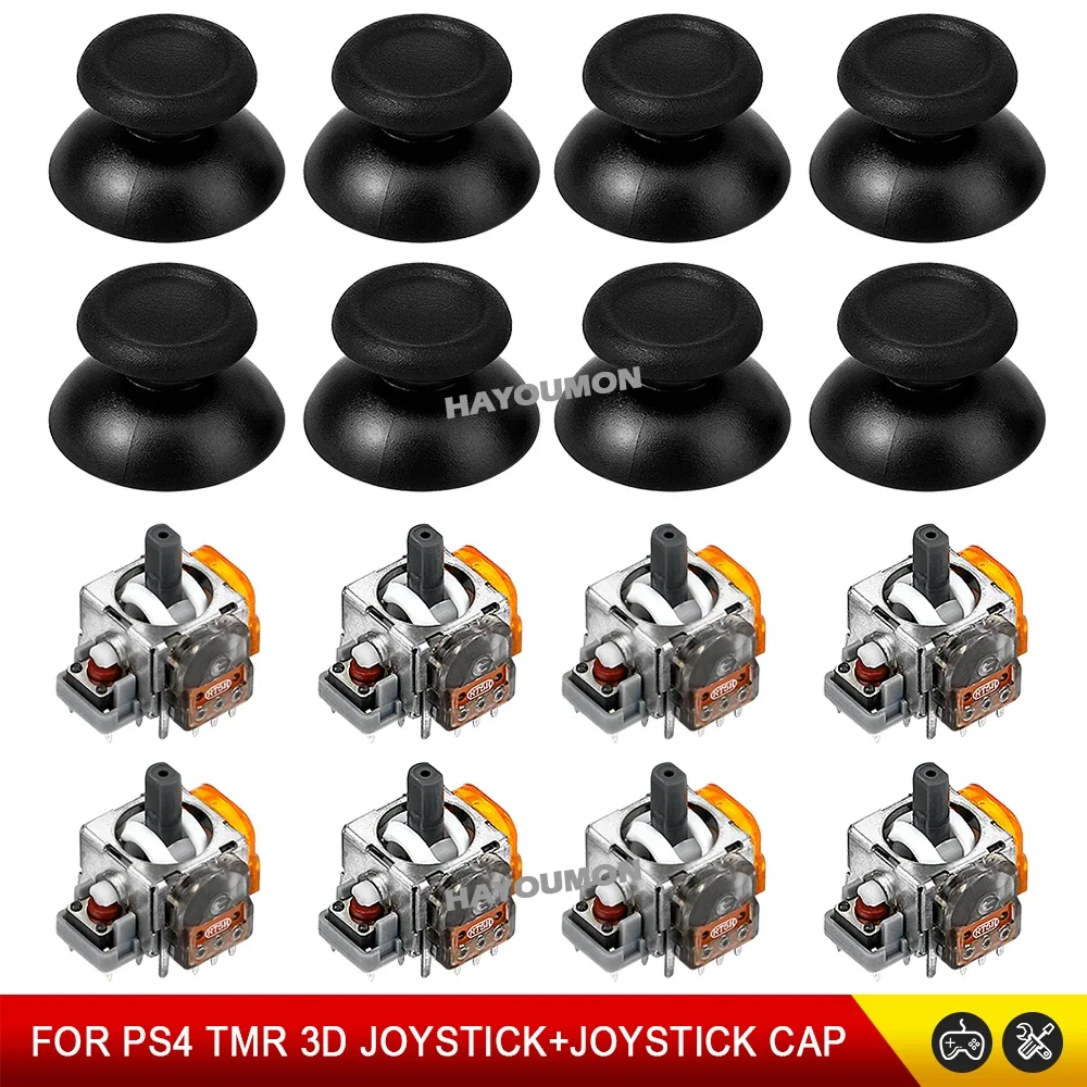 Ersatz-TMR-Effekt 3D-Analog-Joystick für PS4-Controller Daumenstick-Kappen Reparaturteile Zubehör Image