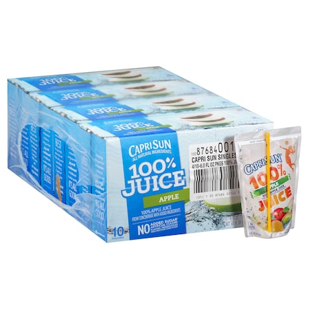 CAPRI SUN 10087684001421 Beverage Apple 6 fl. oz., PK40