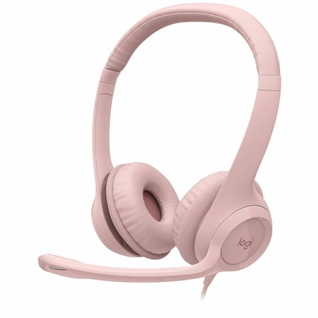 LOGITECH 981-001280 H390 USB COMPUTER HEADSET - ROSE