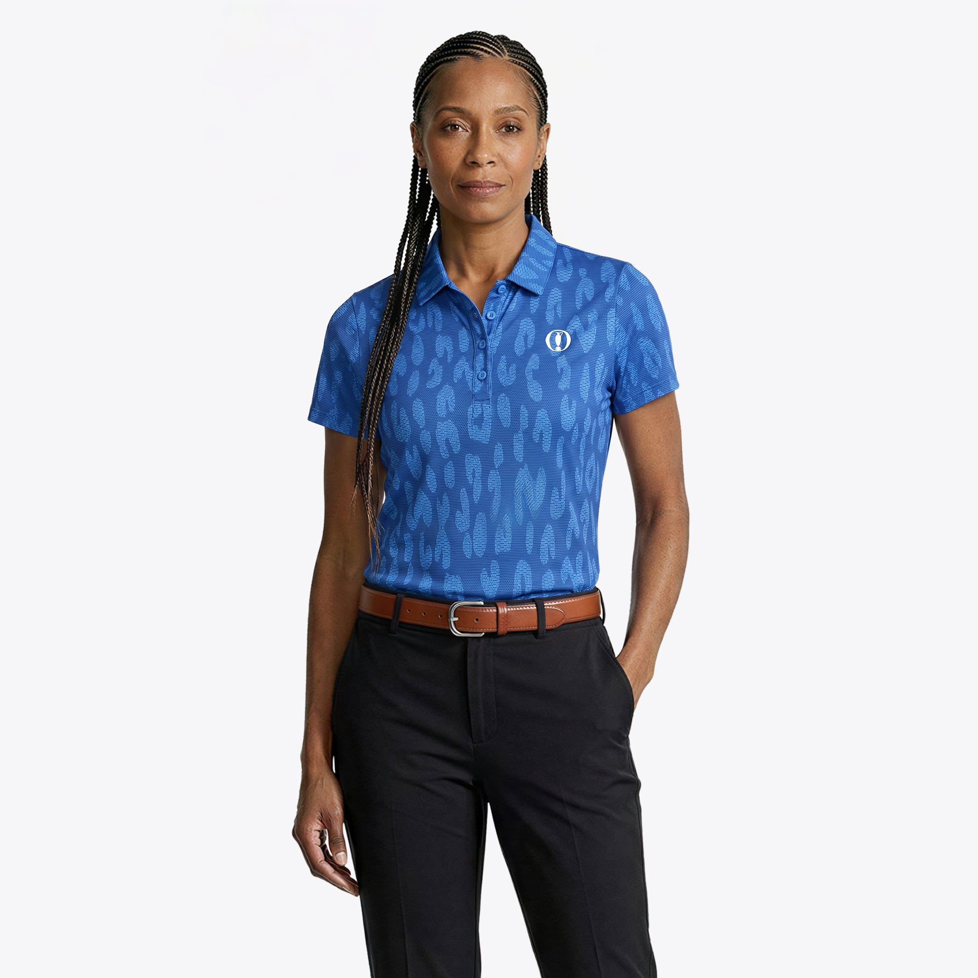 The Open adidas Ultimate365 Jacquard Polo - Blau - Damen
