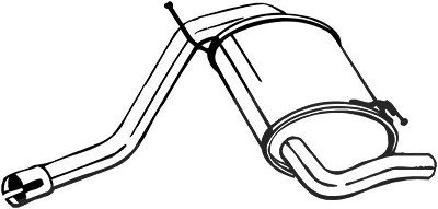 Bosal Endschalldämpfer [Hersteller-Nr. 200-219] für Dacia, Renault Image