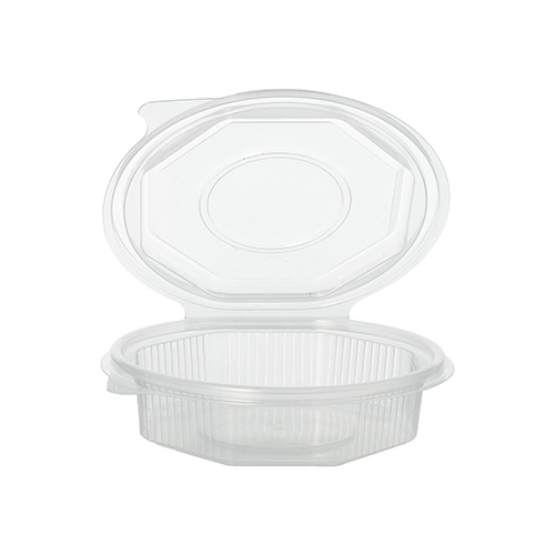 Starpak 500 Verpackungsbecher mit Klappdeckeln, PP 8-eckig 250 ml 2,8 cm x 11 cm x 11 cm transparent Image