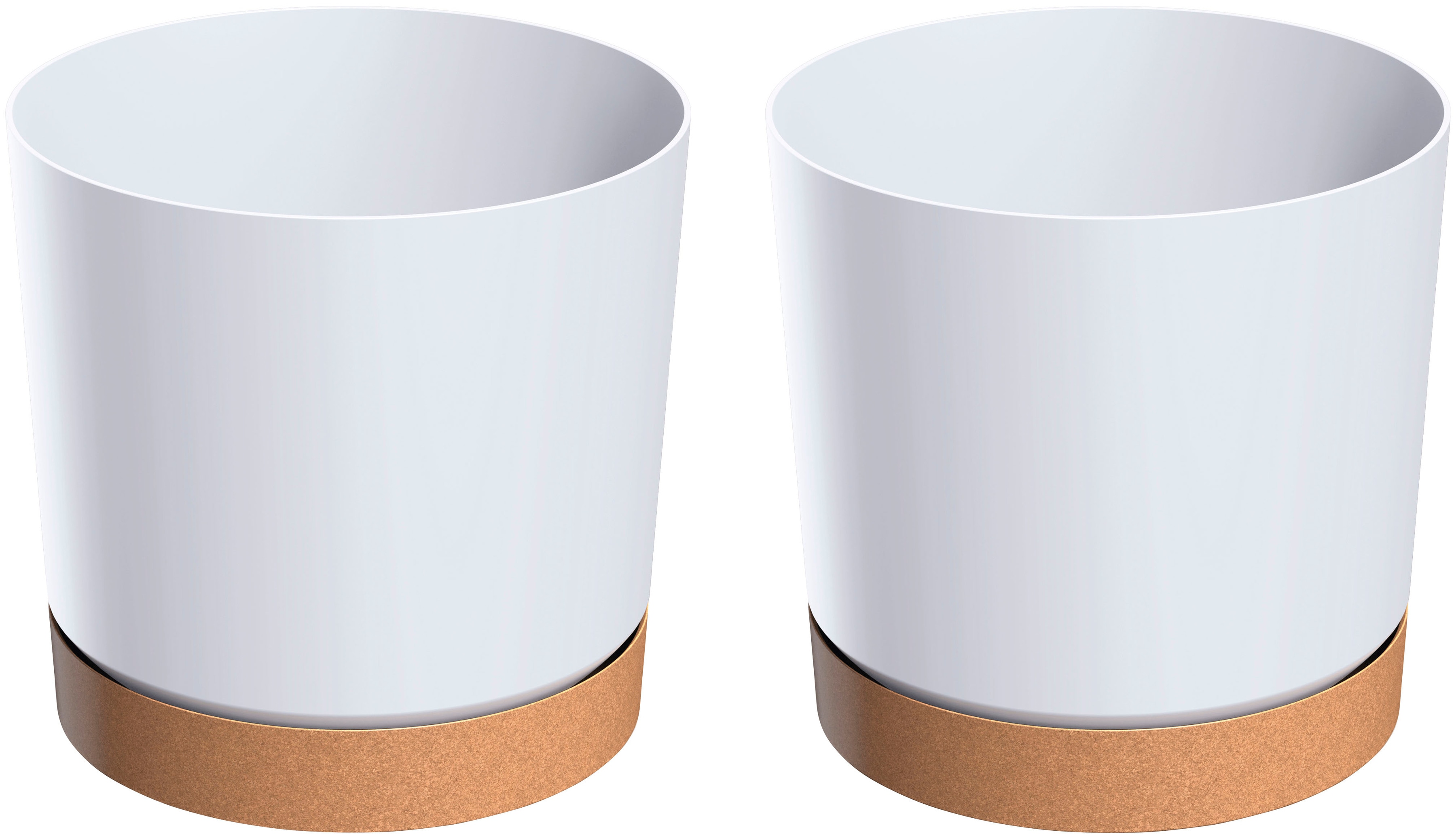 Blumentopf PROSPERPLAST "TUBO PM", weiß, H:28,3cm Ø:29,2cm, Kunststoff, Pflanzgefäße Image