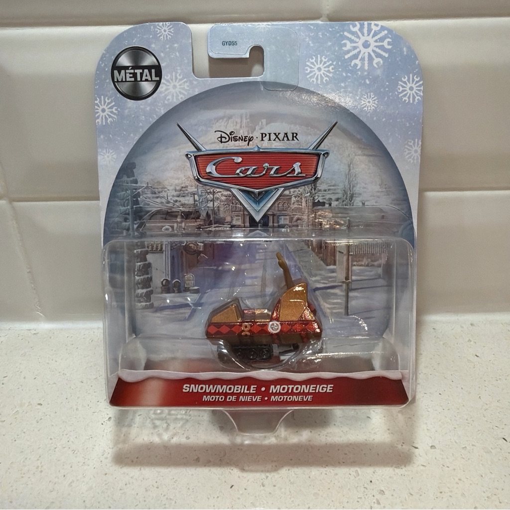 Disney Toys | Hot Wheels Disney Pixar Snowmobile Holiday 2021 Metal Edition New | Color: Gold/Red | Size: Osb
