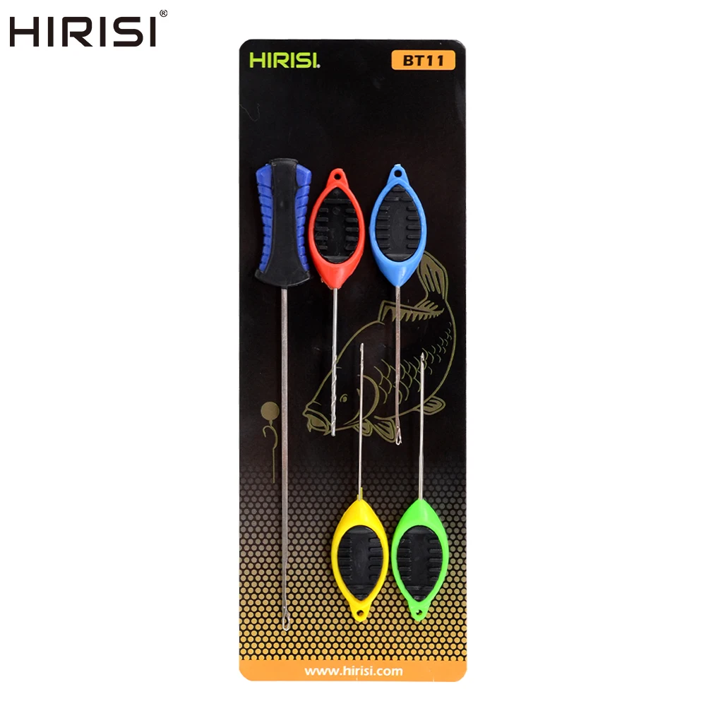 Set di aghi per esche da pesca alla carpa Hirisi, ago per montature pop-up boilie, strumenti per la creazione di lenze per ami da carpa, accessori da pesca BT11