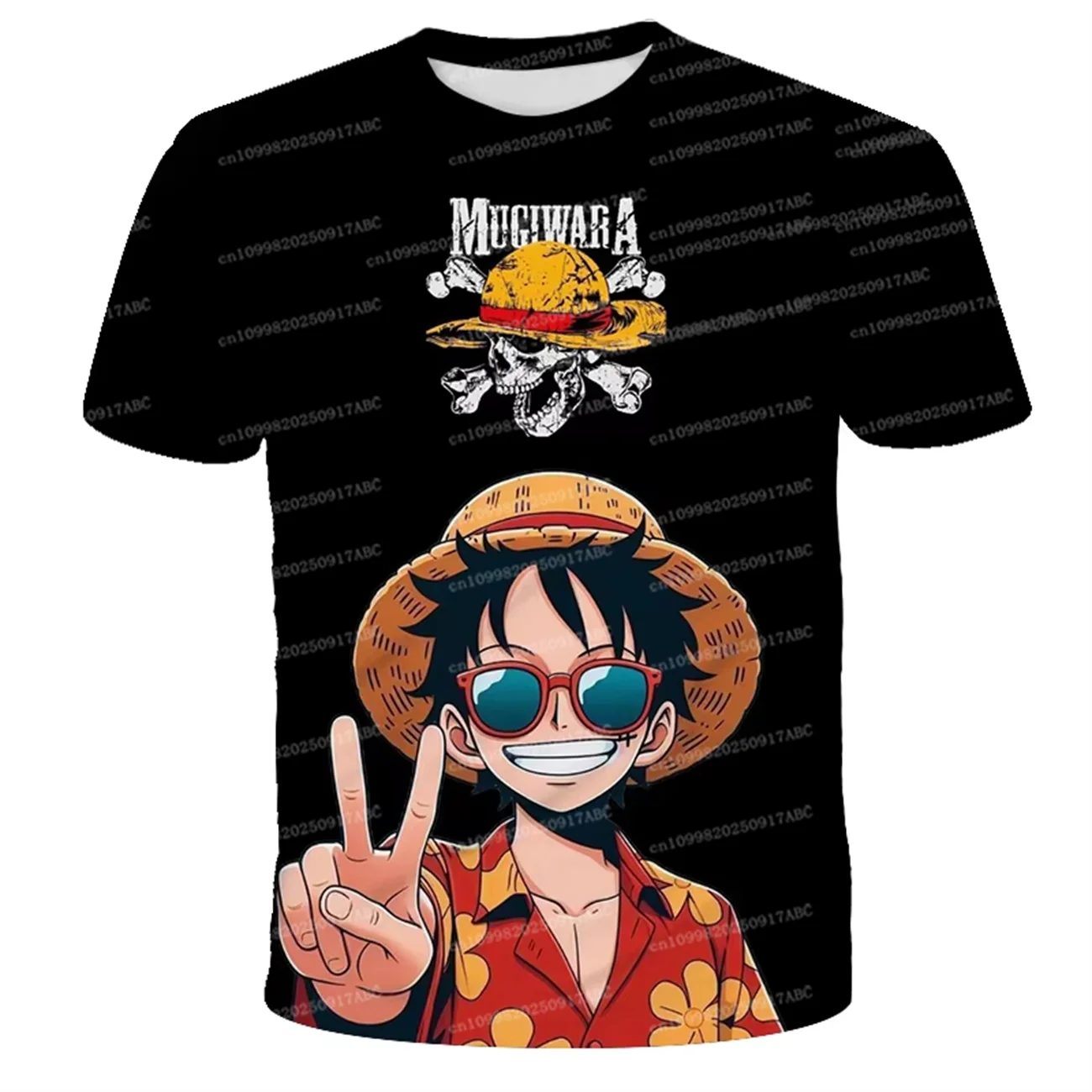 T-shirt estiva da uomo Anime One Piece Luffy, T-shirt Cosplay, Abbigliamento per bambini, Top Cartoon, T-shirt oversize da donna, vestibilità ampia