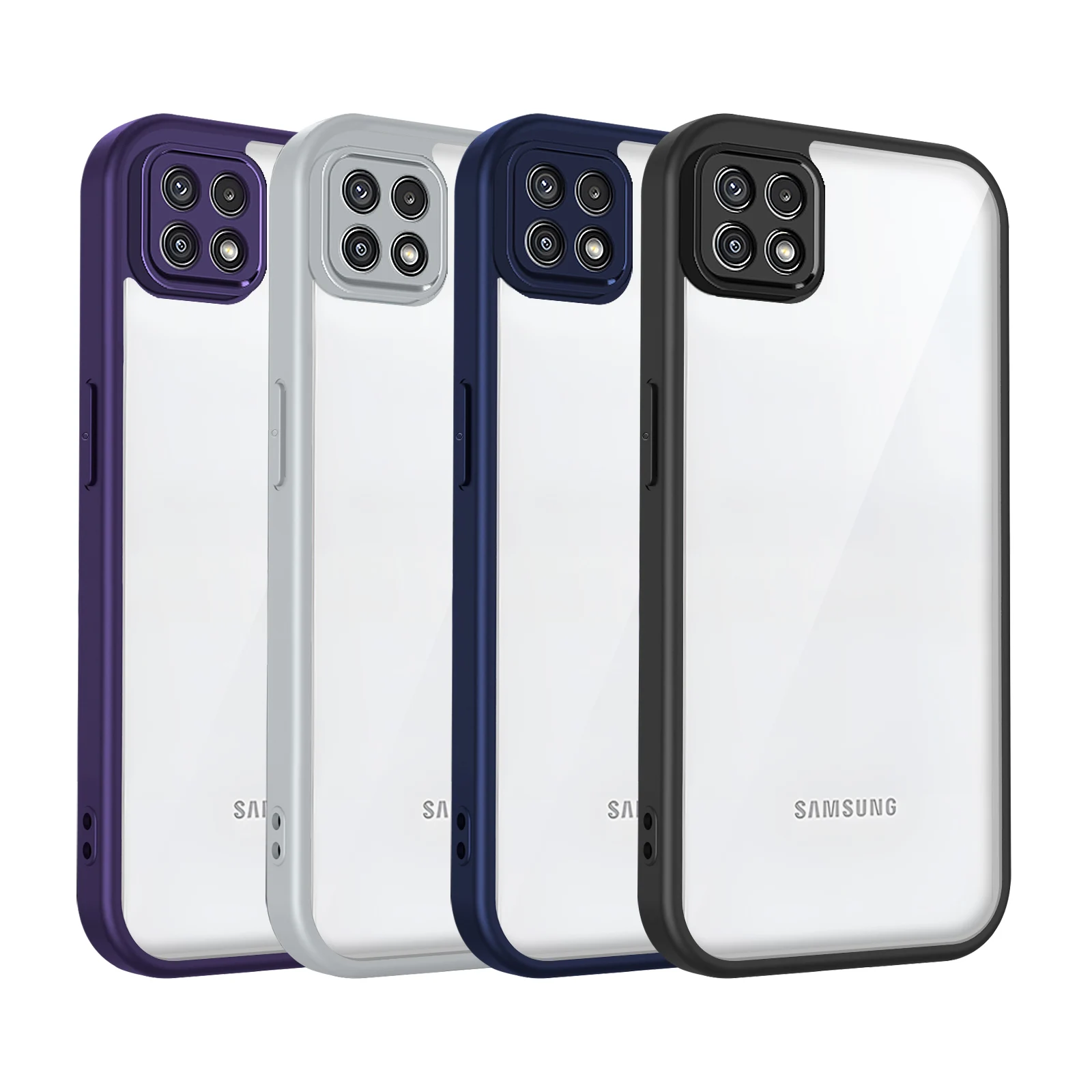 For Samsung Galaxy A22 5G Case Galaxy A22S Phone Case Galaxy F42 5G Cover Air Cushion Silicon Bumper Clear Matte Back Cover Hard