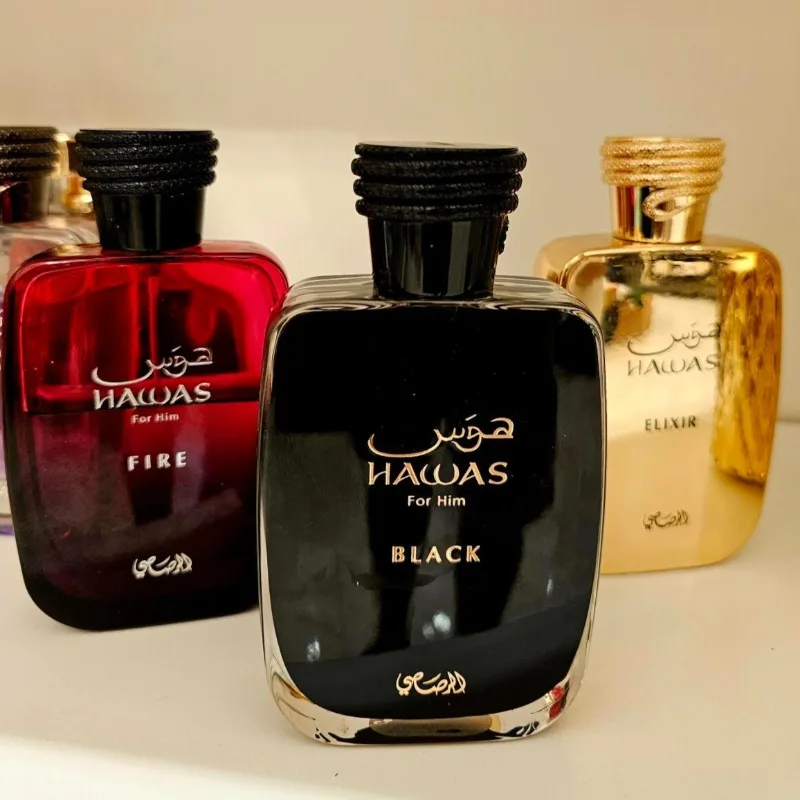 Hawas 100ml Eau De Parfum Unisex, Fragranza Elegante e Moderna, Persistente, Fresca, Legnosa, Acquatica, Fruttata e Aromatica, Profumo Lussuoso e Delicato