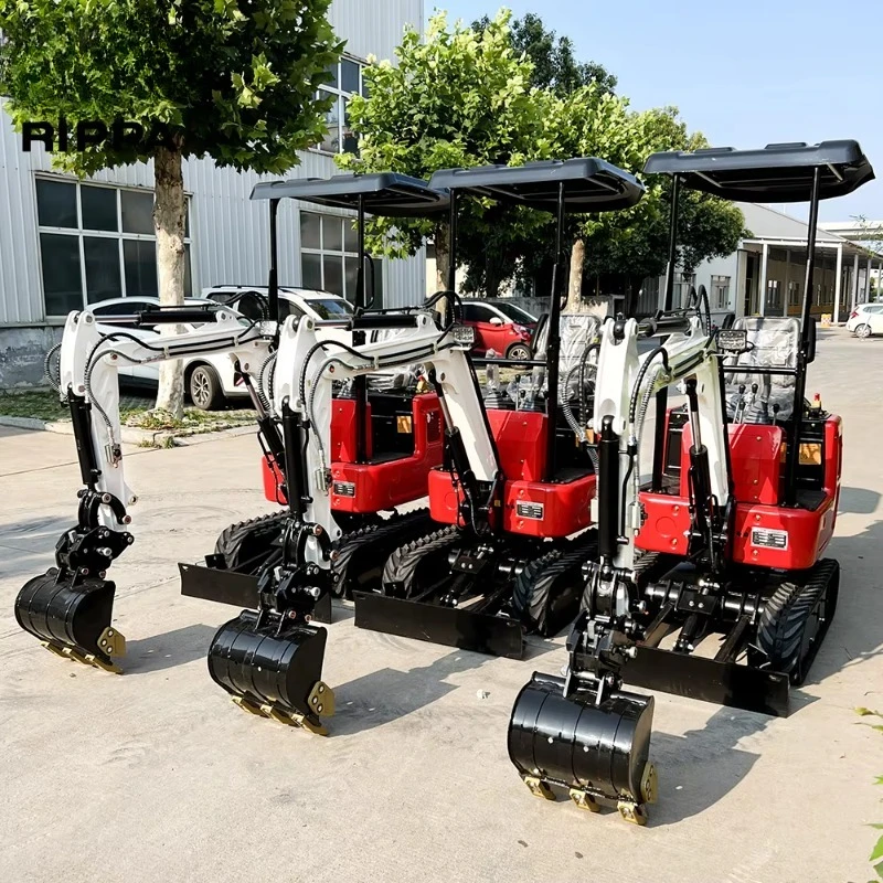 Mini Escavatore Elettrico Idraulico da 0,8 1,2 1,5 2 Tonnellate, Micro Escavatore Cingolato da 1 Tonnellata di Alta Qualità
