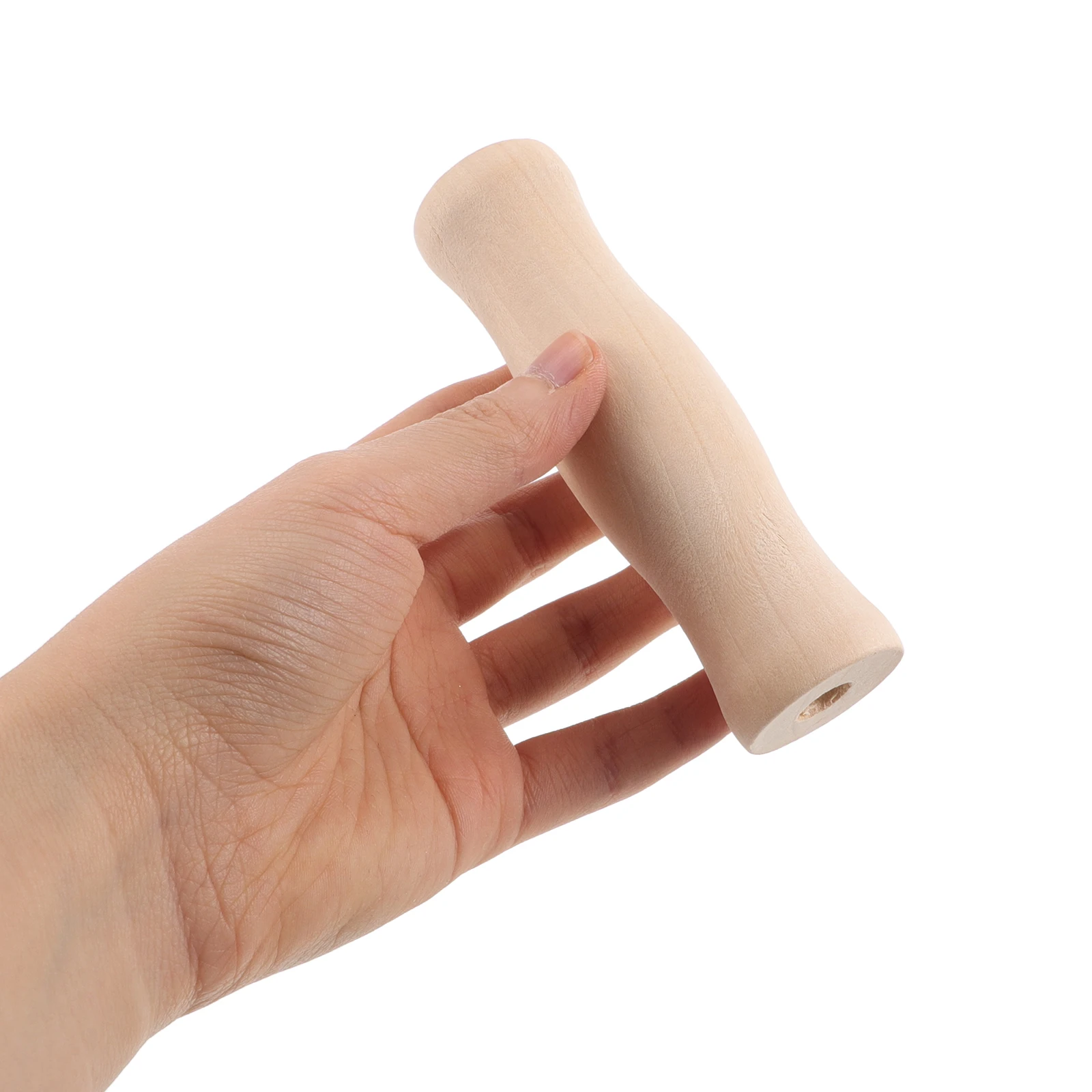 4-teiliges Grillzubehör, Kochutensilien, Holzgrill, Beige, praktischer Griff Image