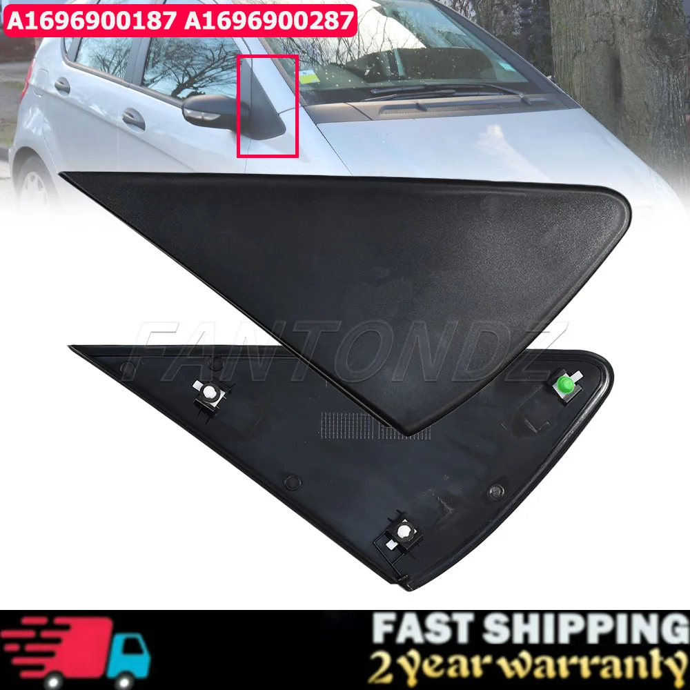 A1696900187 Für Mercedes-Benz A-Klasse W169 2004-2012 A1696900287 Schwarze Rückspiegel-Dreiecksverkleidung Autotür-Spiegelblendenverkleidung Image