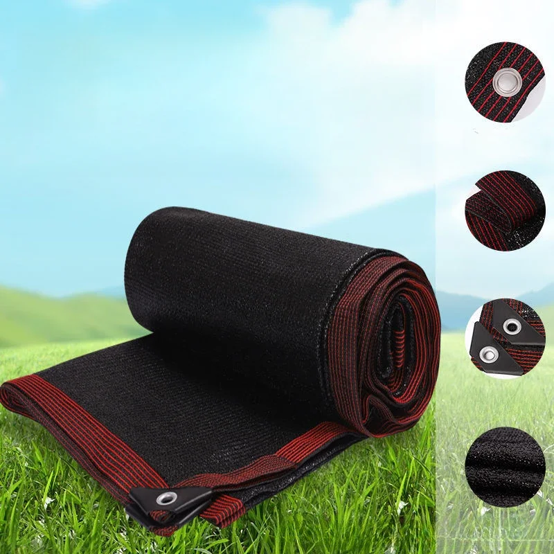 30 % ~ 90 % Schattierung, Anti-UV, schwarzes HDPE-Sonnenschutznetz, Gewächshaus, Garten, Sukkulenten, Abdecknetz, Schwimmbad-Sonnenschutznetz Image