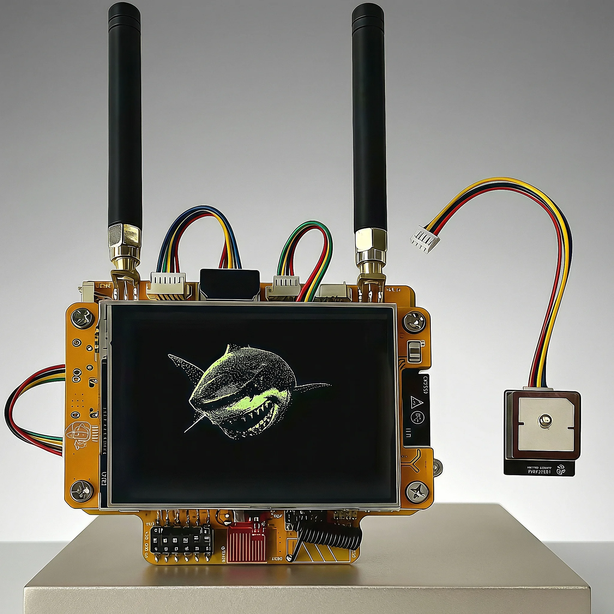 NM-RF-Hat Companion Hat Multiband-RF für CYD Bruce ESP32-2432S028 TX/RX 433M nRF24 PN532 CC1101 IR OOK Power Management TF-Slot Image