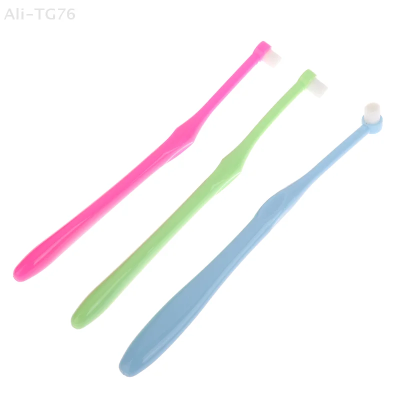 Kieferorthopädische Interdentalbürste, Einzelstrahl, weiche Zahnbürste für die Zahnreinigung, kleiner Kopf, weiches Haar, Mundpflege-Werkzeug, Implantat für Erwachsene Image