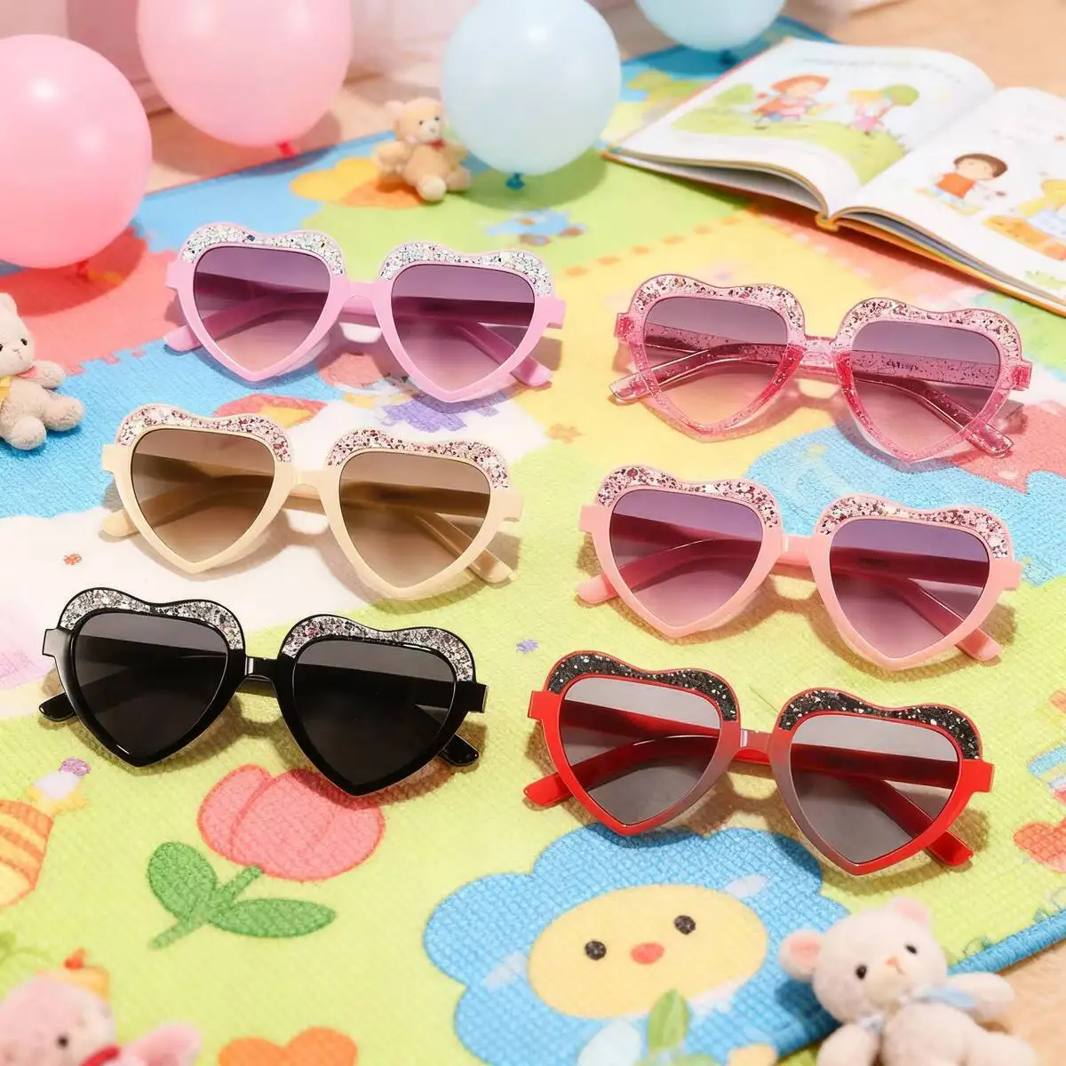 2026 Neue modische Sonnenbrillen für Kinder, super süßes und bezauberndes Design für Baby-Cartoon-Brillen für Kinder. Image