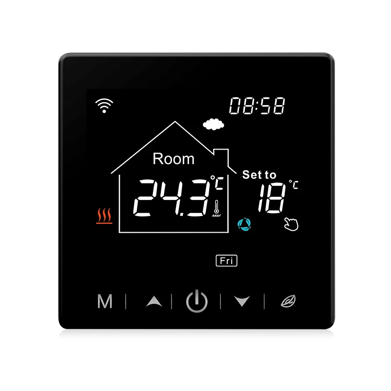 Wi-Fi Tuya Smart termostato Smart Home Touch Screen 16A programmabile WiFi termostato riscaldamento elettrico a pavimento