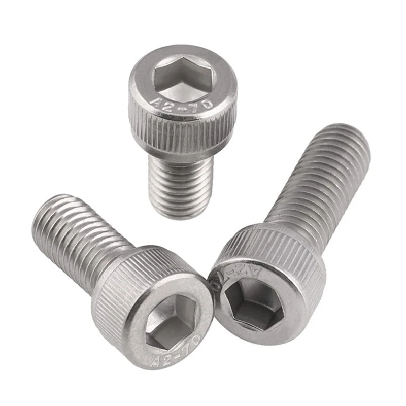 DIN912 M1.6 M2 M2.5 M3 M4 M5 M6 M8 304/ 316 vite a testa esagonale in acciaio inossidabile vite a brugola metrica bullone a vite