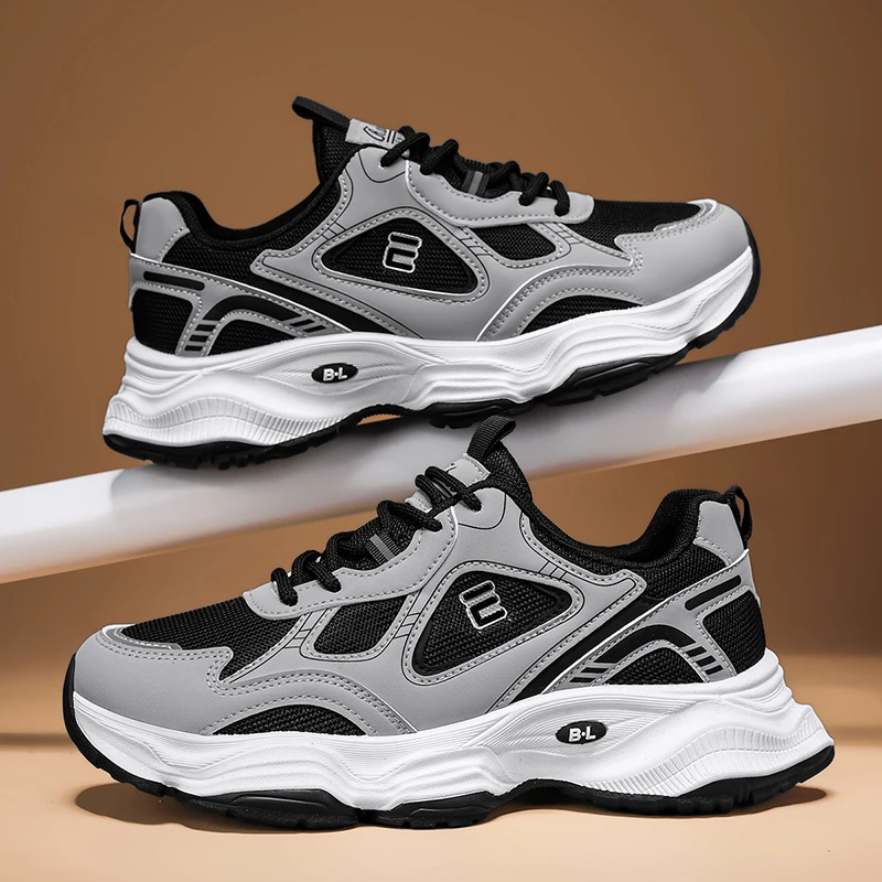 Scarpe da uomo MB69 primavera nuove Sneakers Casual da uomo Trendy e Versatile con plateau scarpe sportive antiscivolo in Mesh resistente all'usura