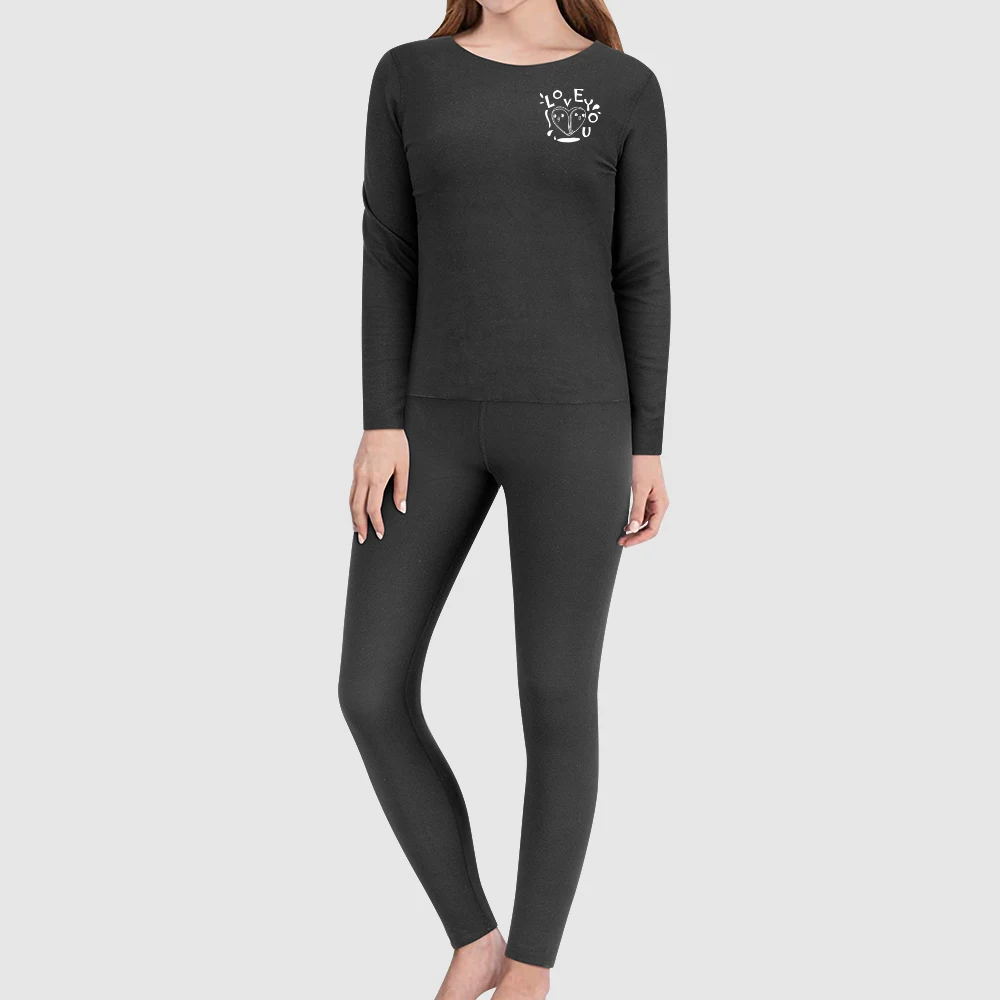 Nuovo Design M-3XL Set di biancheria intima termica invernale Plus Size da donna a manica lunga alta elastica sottile ma calda