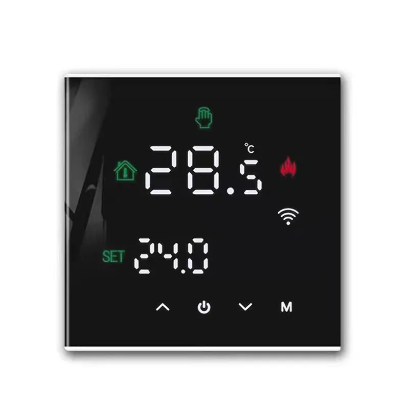 Termostato Digitale Programmabile Tuya Smart Home Zigbee WiFi con Display Remoto Portatile per Uso Domestico Moderno Antifiamma Durevole in PC