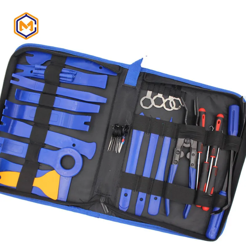 Strumenti di riparazione Audio per Auto 19 pz 38 pz 39 pz 40 pz strumento di rimozione delle rifiniture pinze pinze di fissaggio Kit di strumenti per ricambi Auto