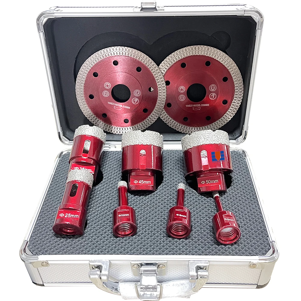 Punte diamantate per trapano frese a tazza diamantate corone diamantate per taglio di piastrelle in ceramica cemento granito marmo.