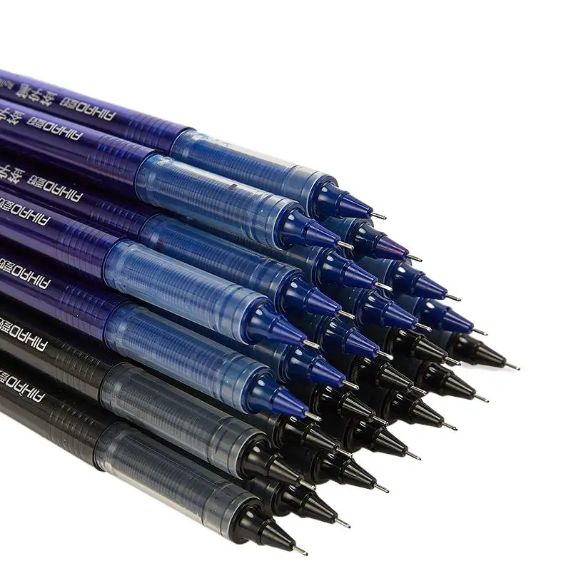 Penna firma esame tipo sottile penna Gel ricarica penna a sfera ad asciugatura rapida all'ingrosso ricaricabile diretta inchiostro liquido ad alta capacità nero