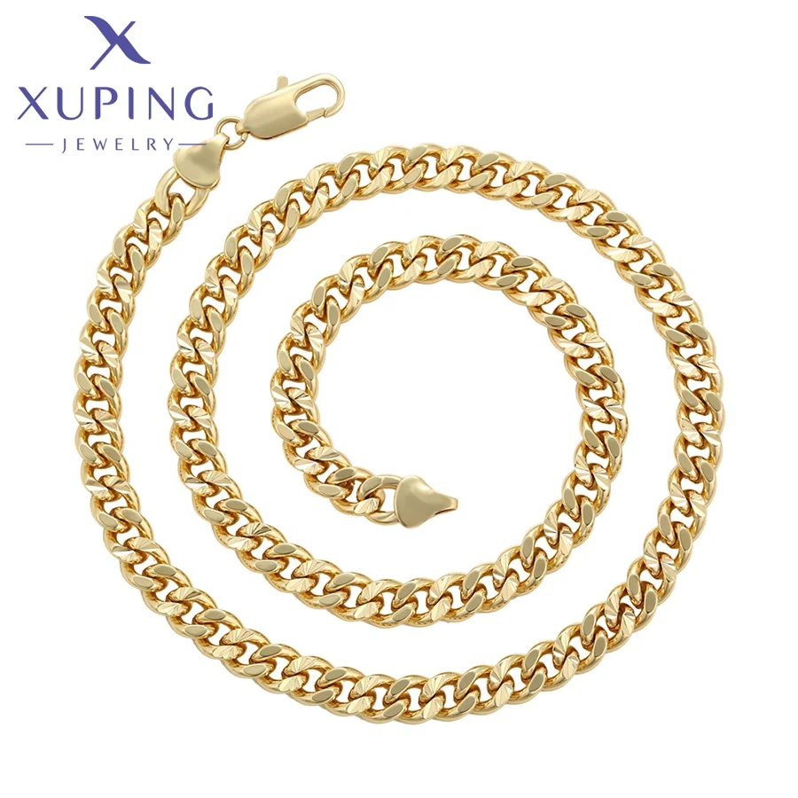 XUPING gioielli di moda semplice 14K colore oro placcato Unisex collana di catene cina all'ingrosso
