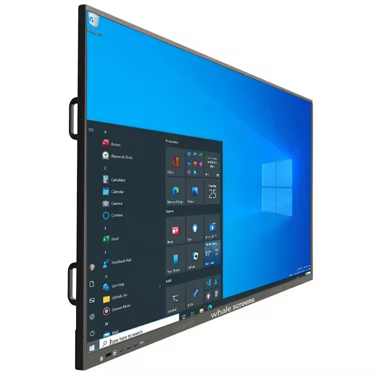 Lavagne Interattive Digitali Smart 4K da 55 65 75 85 86 98 110 Pollici con Schermo Multi-Touch LCD per l'Insegnamento Scolastico