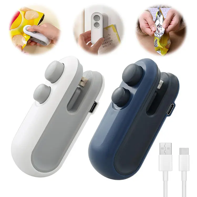 Mini Sigillatrice per Sacchetti di Snack Facile da Usare Riutilizzabile Ecologica Resistente Clip in Plastica Portatile per Uso Domestico