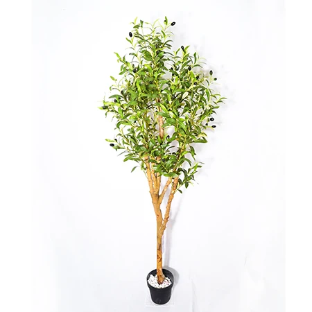 Albero di Ulivo Artificiale KagaJo in Vaso Ignifugo Resistente ai Raggi UV in Plastica Durevole Effetto Naturale per Uso Esterno e Interno Altezza 80-320 cm