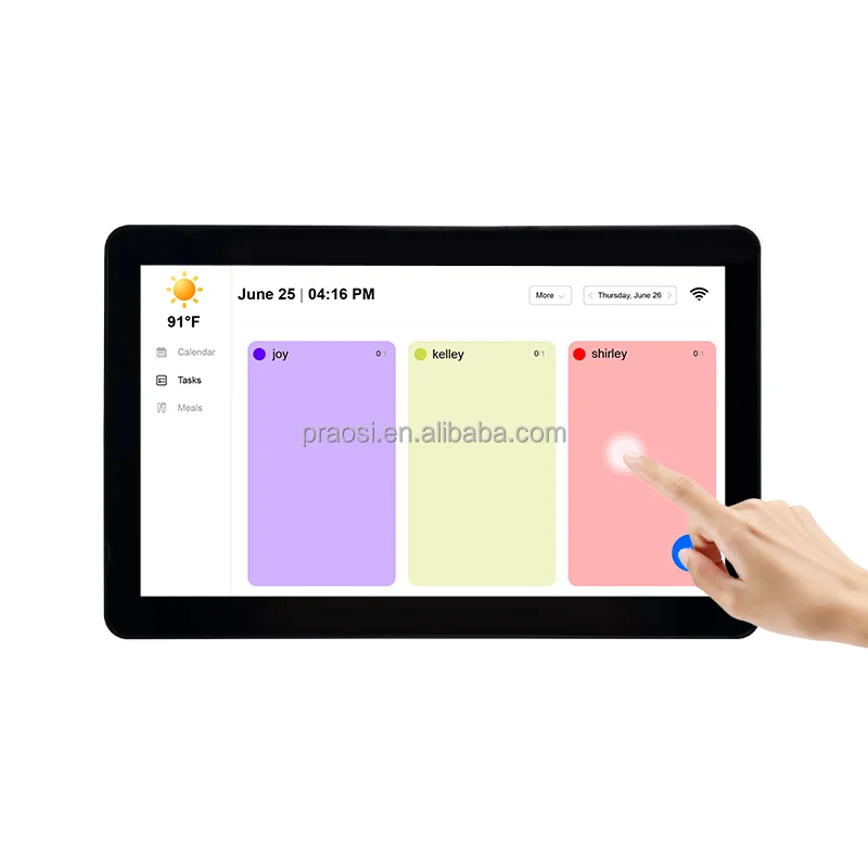 Calendari di controllo delle App per dispositivi mobili Multi funzioni sincronizzano lo schermo Touch-fi Android schermo FHD IPS 15.6 ''calendario digitale intelligente WiFi
