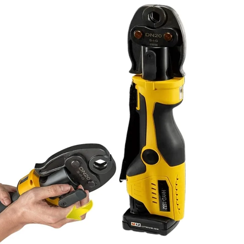 Kit di Utensili Elettrici Idraulici Senza Fili Mini ProPress per Tubi 1/2-3/4-1 Pollici Pinze a Crimpare per Rame PEX e Acciaio Inossidabile Elettrico HVAC