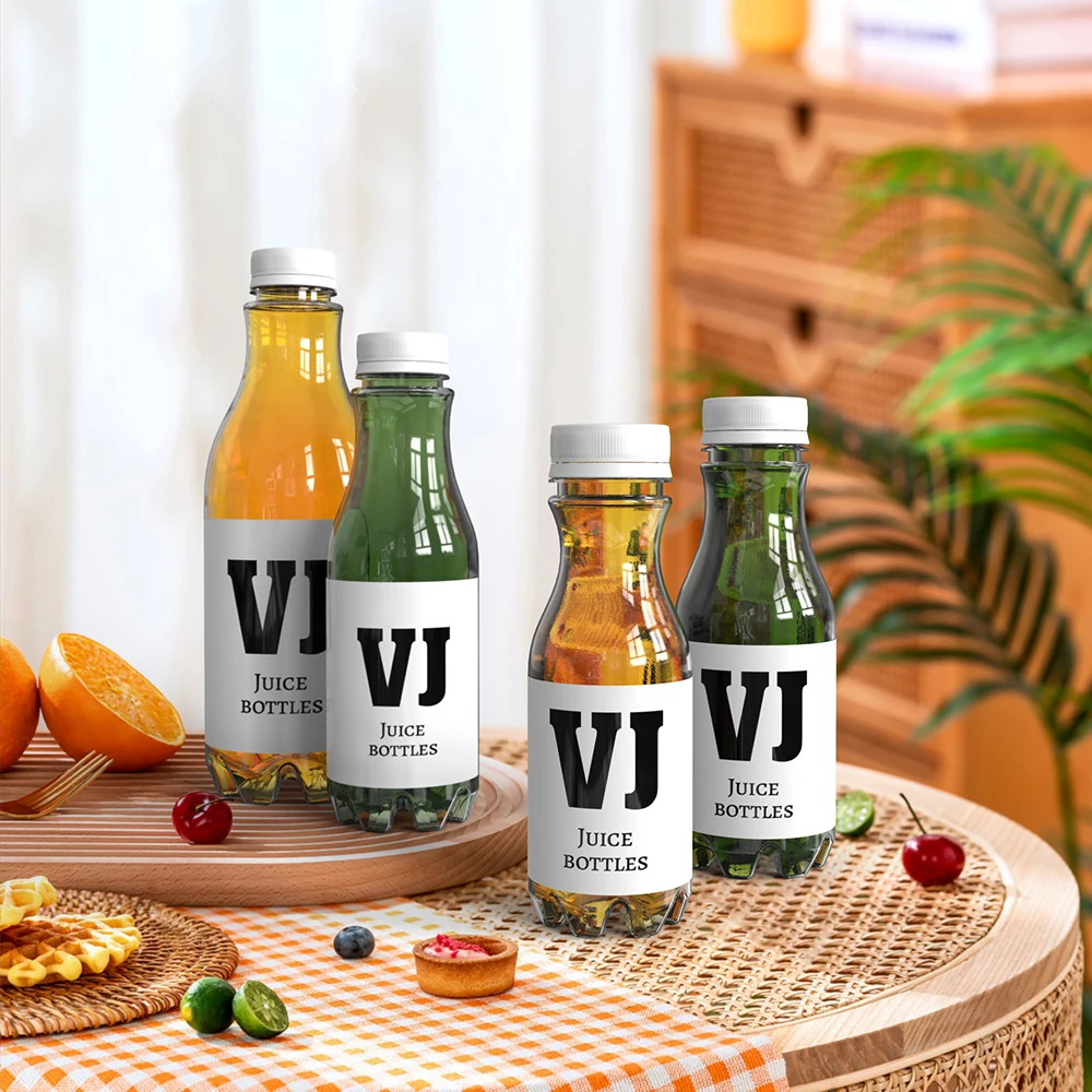 250ML 350ML 500ML 1000ML bottiglia di plastica per bere bottiglia di succo di plastica per uso alimentare 250ML vuota 350ML 500ML 1000ML bottiglia di succo di plastica