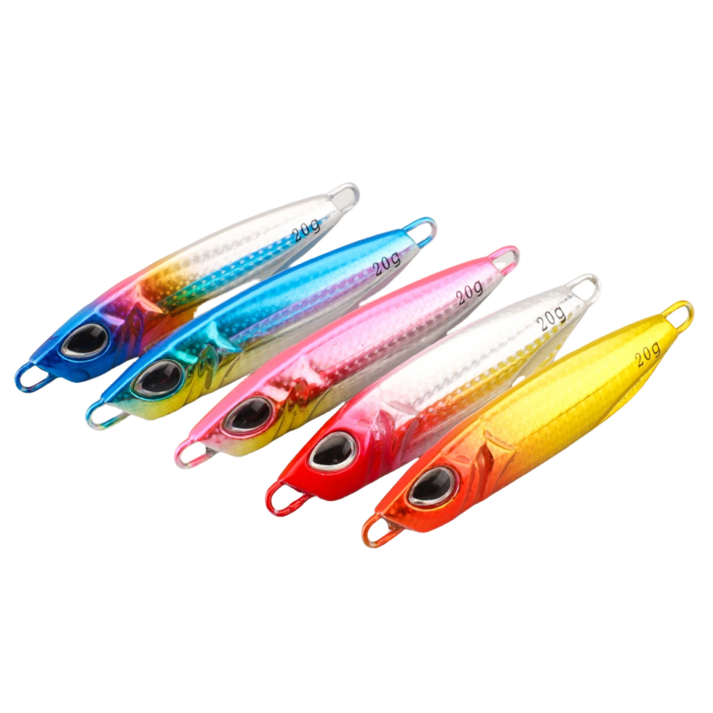 10g 15g 20g 25g 30g 40g esca ad affondamento lento Jigs bal luminose in metallo Jigs pesca in mare esche Slow Jig al piombo esche Jigging in acqua salata