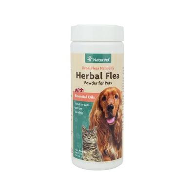 NaturVet Herbal Flea Cat & Dog Powder, 4-oz container