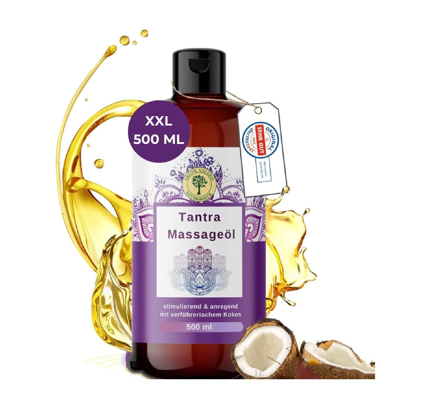 GRÜNE VALERIE Olio da Massaggio Tantra 500 ml