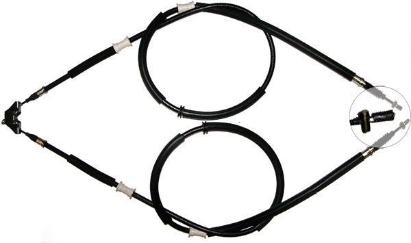 f.becker Seilzug, Feststellbremse 11711529 Scheibenbremse für VAUXHALL OPEL 24465148 522007 522528