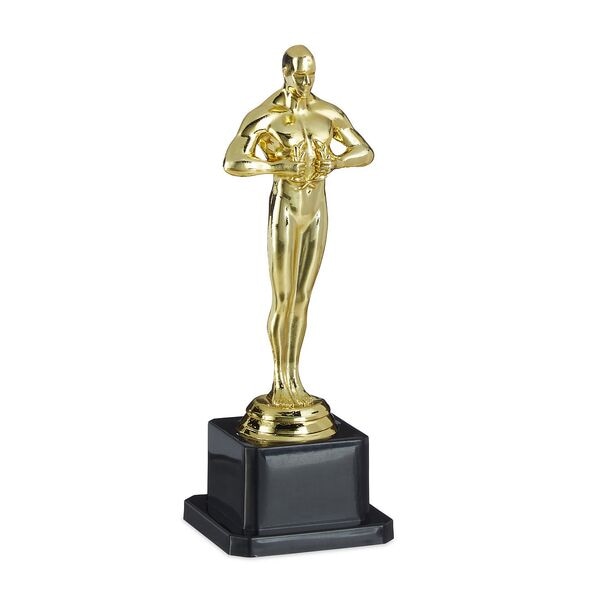 relaxdays Trophäe »Siegerfigur« gold gold