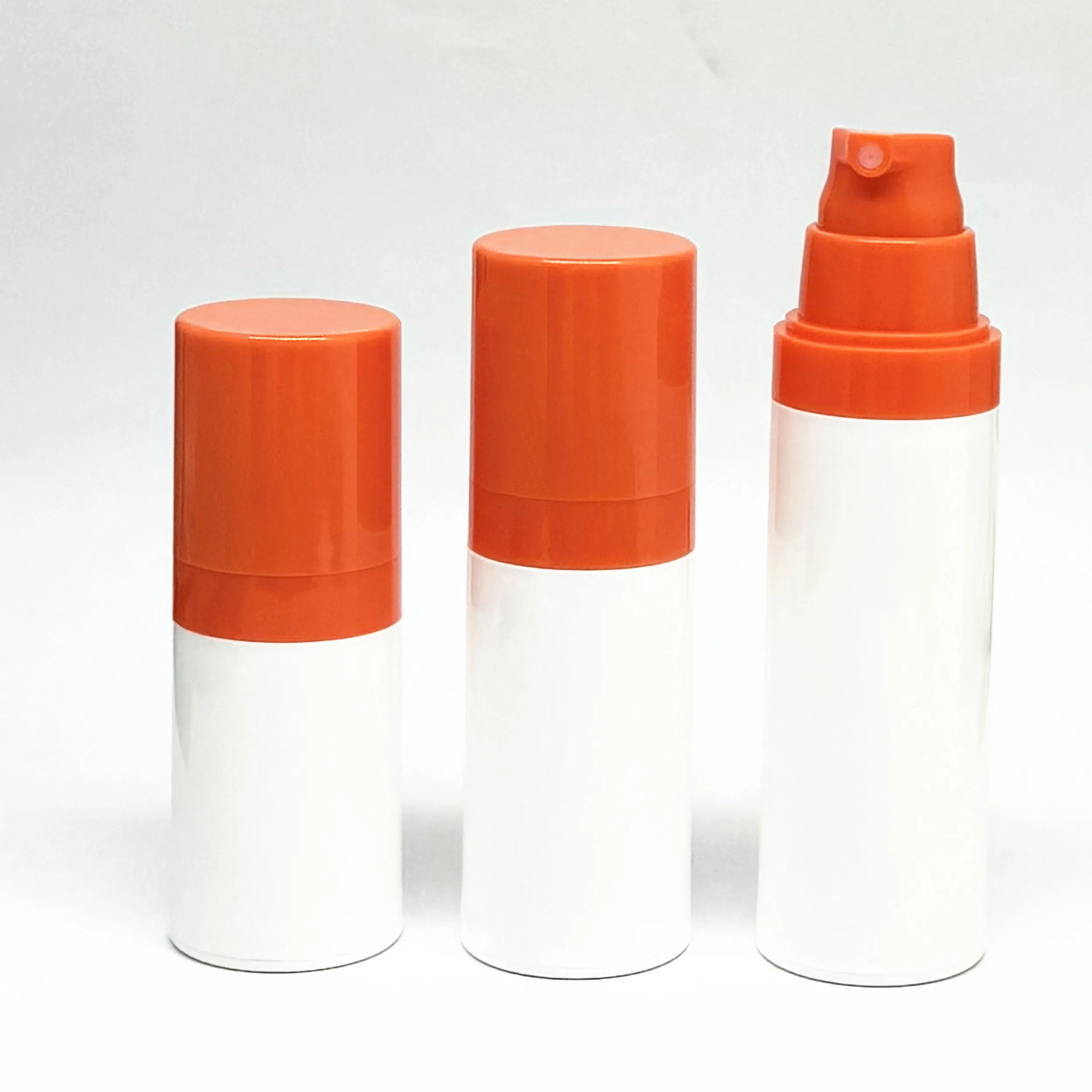 Plastica PP 30ml pompa Airless bottiglia di protezione solare 15ml crema per gli occhi bottiglia Airless 50ml lozione Bb crema Airless flacone Spray