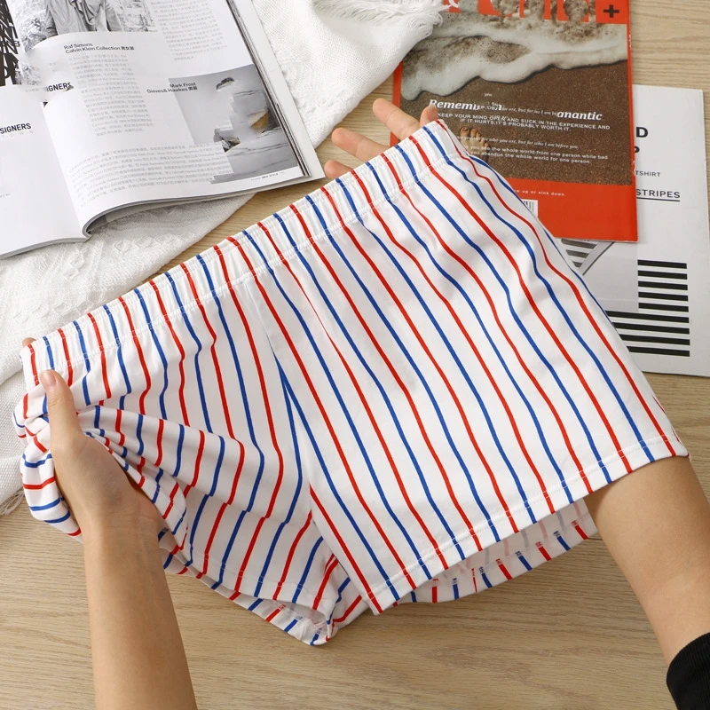 Biancheria intima all'ingrosso ragazzi uomo Boxer slip a metà vita senza cuciture traspirante senza cuciture slip Boxer a righe