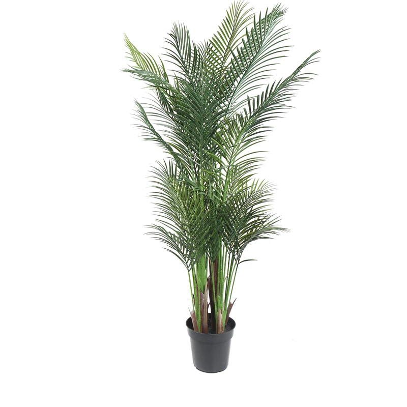 Grande albero artificiale all'ingrosso della foglia di banana del viaggiatore per la palma artificiale della pianta dei bonsai della decorazione del giardino domestico con i vasi
