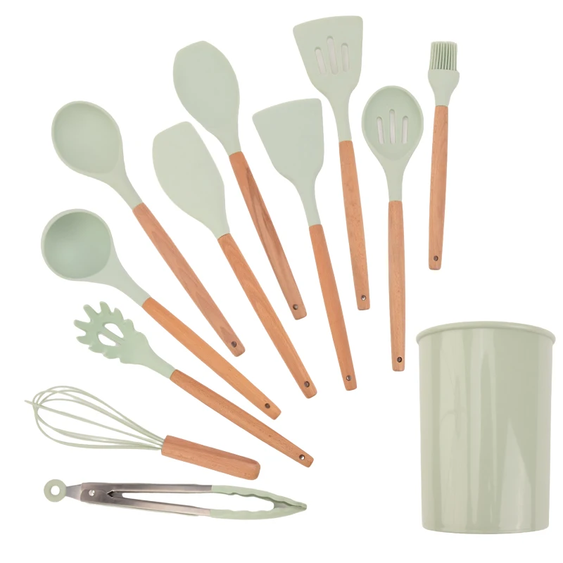Strumenti all'ingrosso ristorante gadget da cucina cucina utensili per la casa 12 pezzi accessori da cucina 2023 Set di utensili da cucina in Silicone