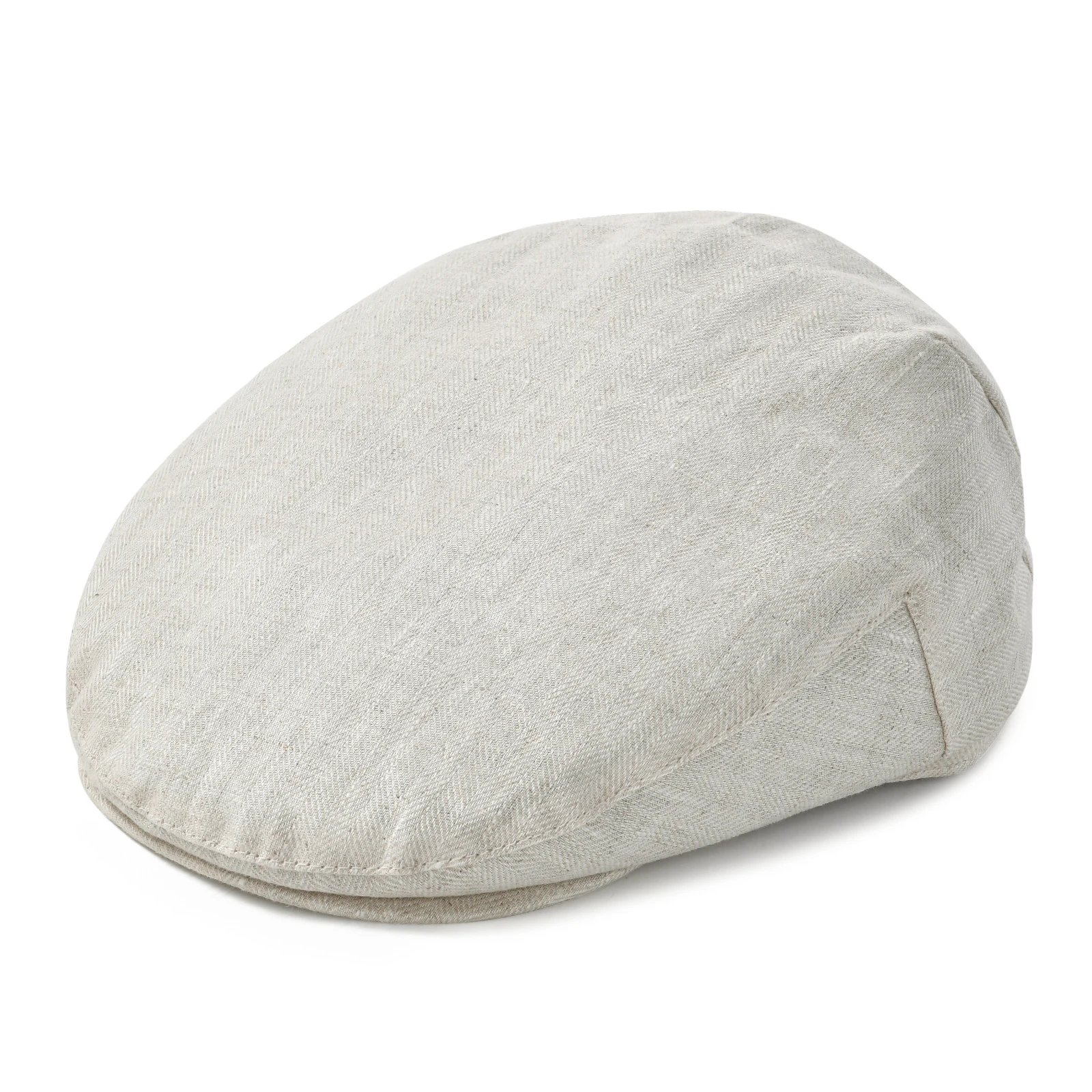 JANGOUL Leinen Irish Flat Cap für Herren – Sommerliche, enganliegende Newsboy-Mütze, verstellbare Ivy-Gatsby-Cabbie-Fahrermütze, atmungsaktiv Image