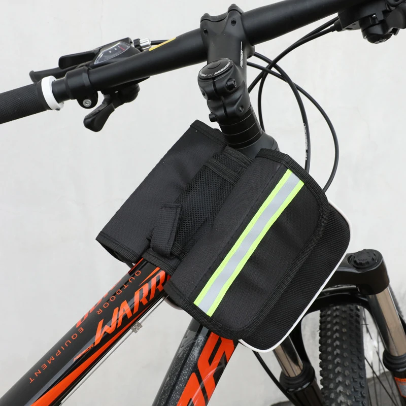 Borsa per Mountain Bike con guscio rigido manubrio per bicicletta borsa per telaio per bici con guscio rigido impermeabile tre In uno