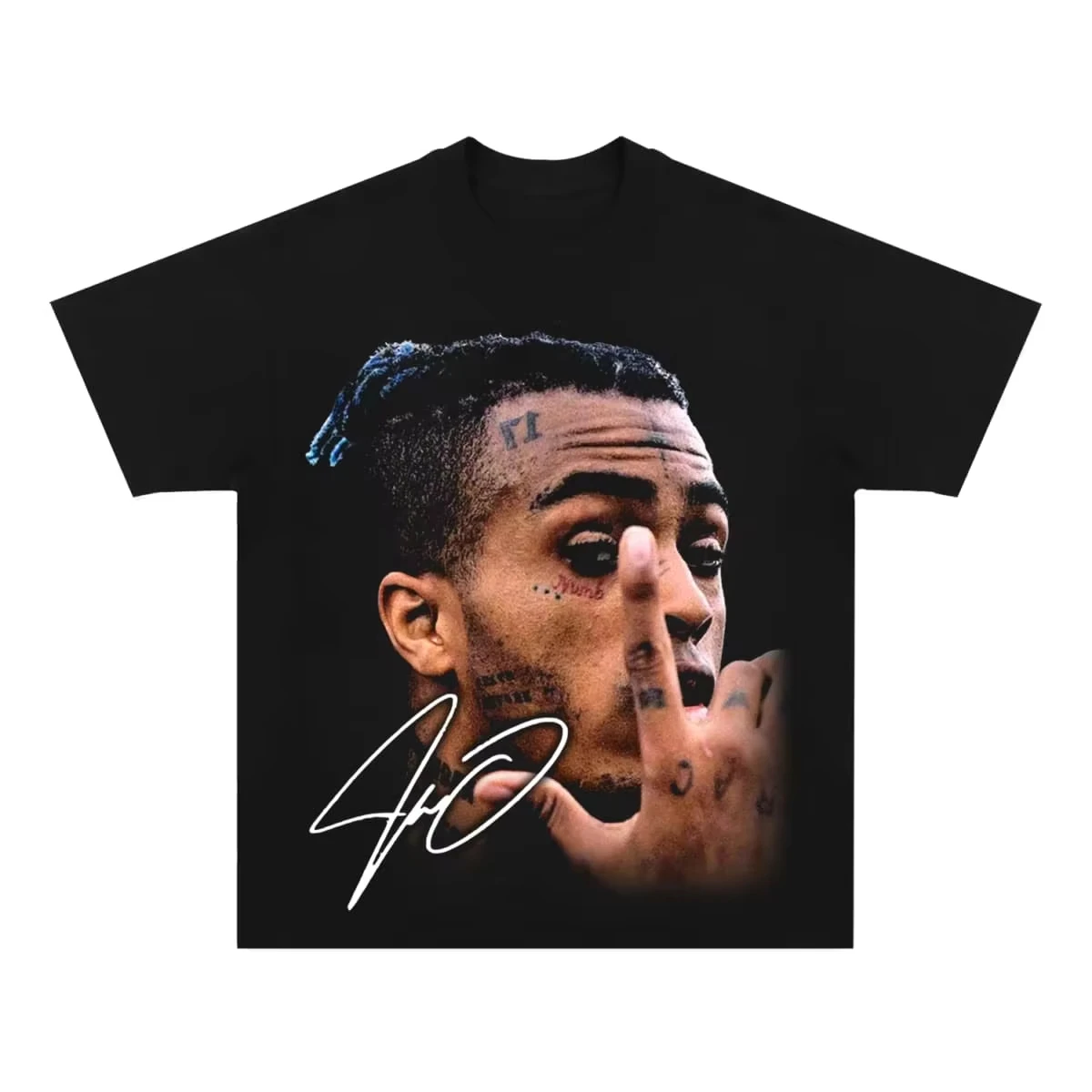 2026 Rapper Retro Grafik T-Shirt Xxxtentacion, Herren Hip-Hop Kurzarm-T-Shirt Mode Y2k Unisex T-Shirt Gedenk-Oberteil